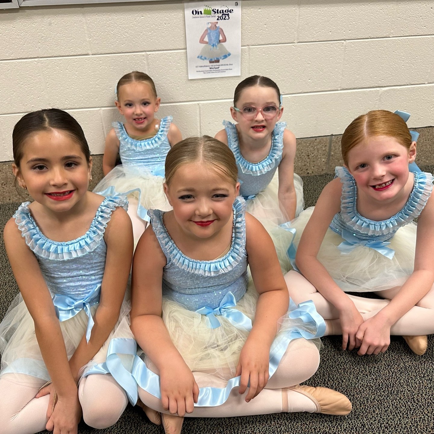 young dance friends in costume